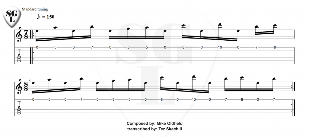 Tubular Bells (The Exorcist) Composed by: Mike Oldfield. Transcribed by: Tez Skachill.