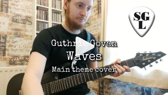 Guthrie Govan - Waves main theme guitar cover by Tez Skachill Salford Guitar Lessons