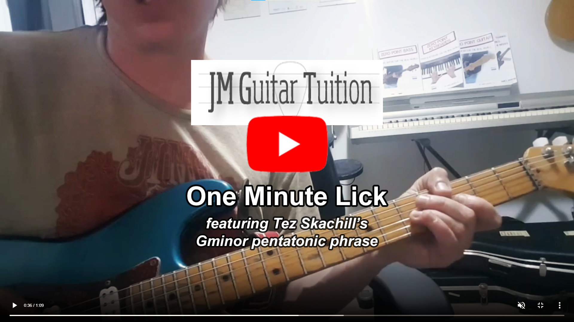 Our Salford Guitar Lessons feature on One Minute Lick from JMGuitarTuition