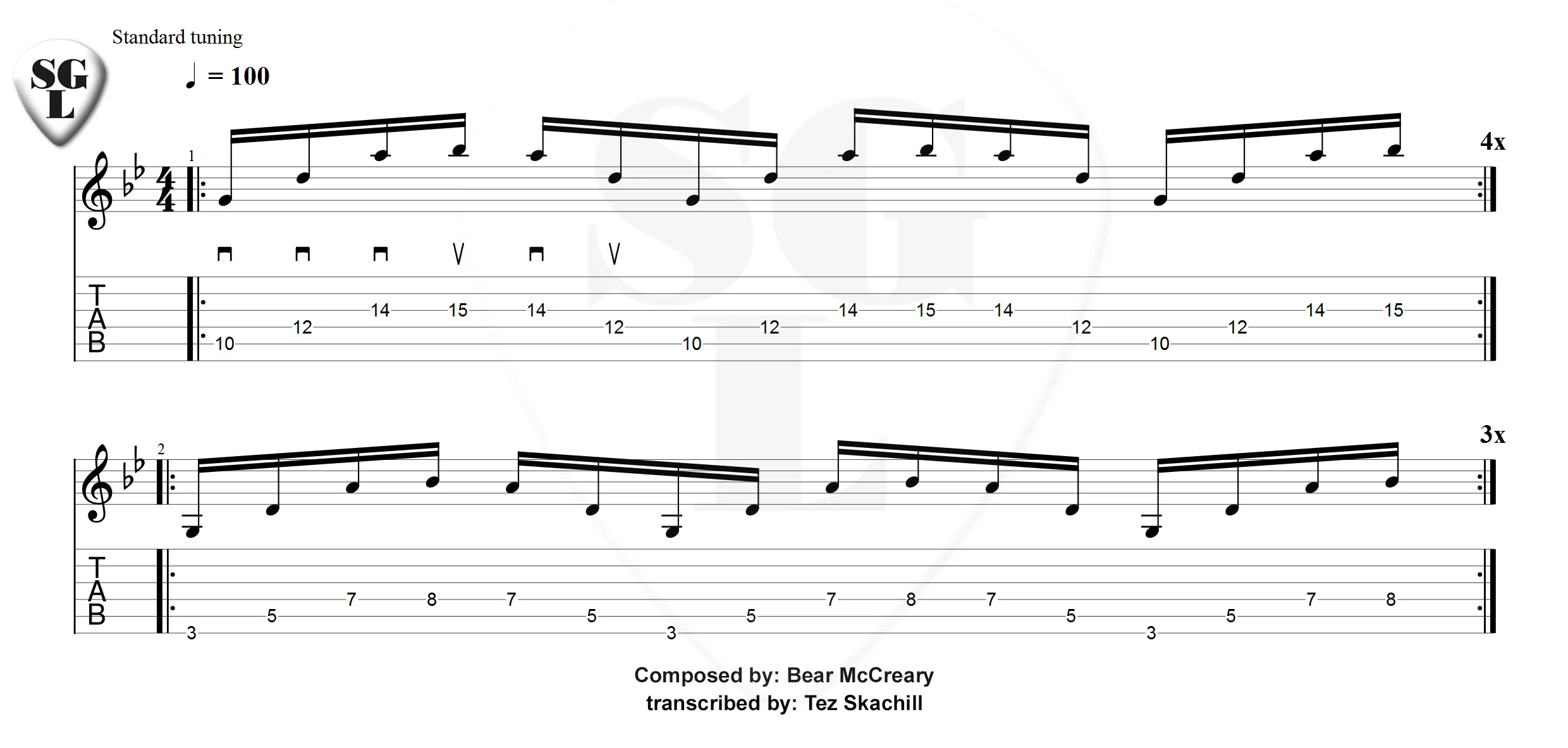 The Walking Dead Theme - Free Tab Salford Guitar Lessons